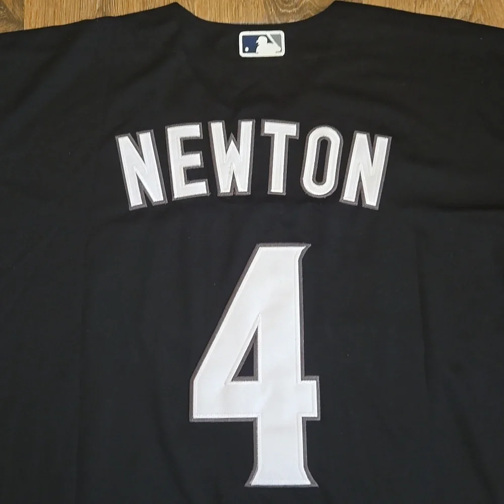 San Diego Padres Black Custom Newton Stitched New Mens Large #4 - Picture 10 of 11